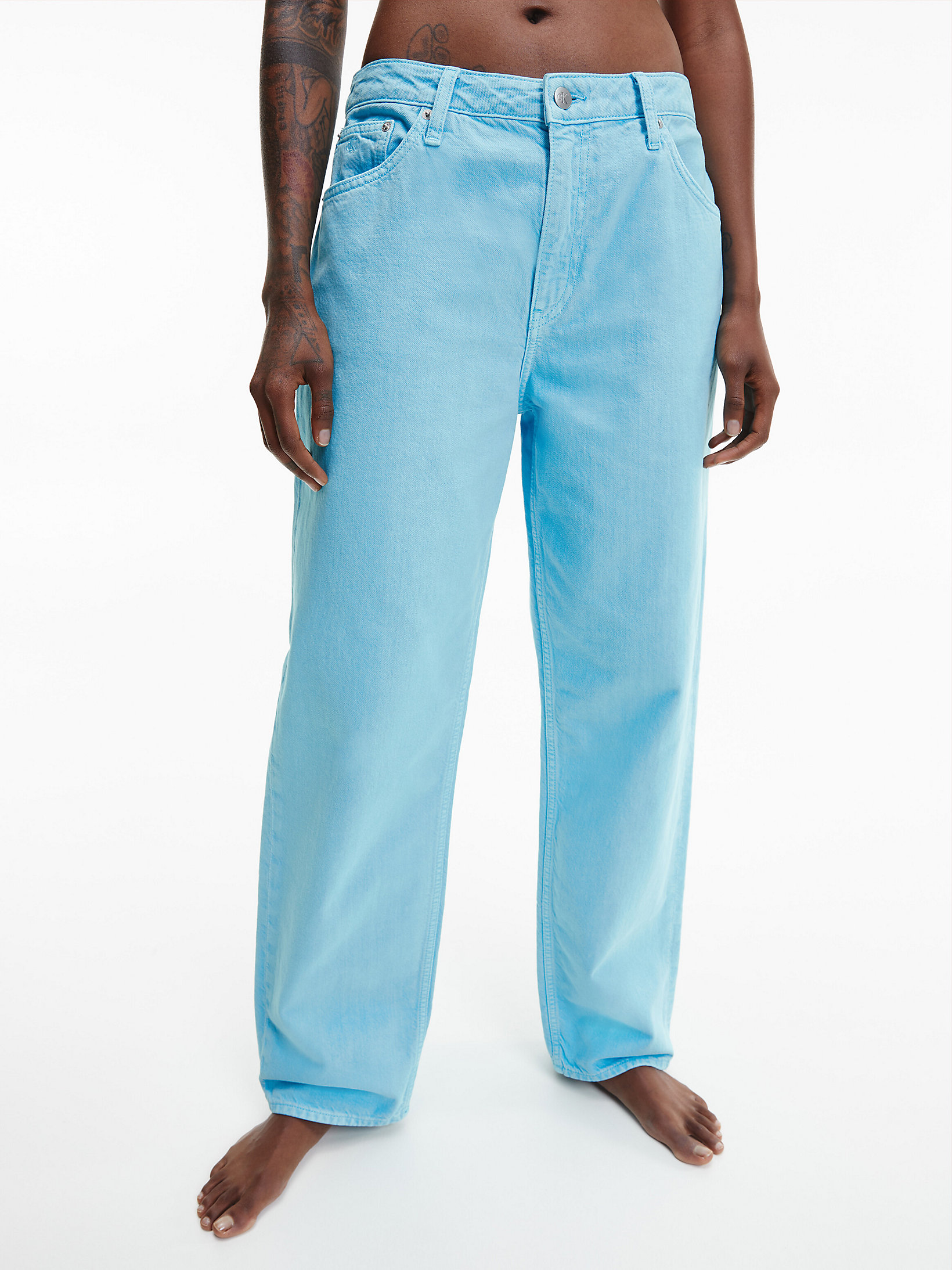 Denim Medium > Straight Jeans Im Neunzigerjahre-Look > undefined Damen - Calvin Klein