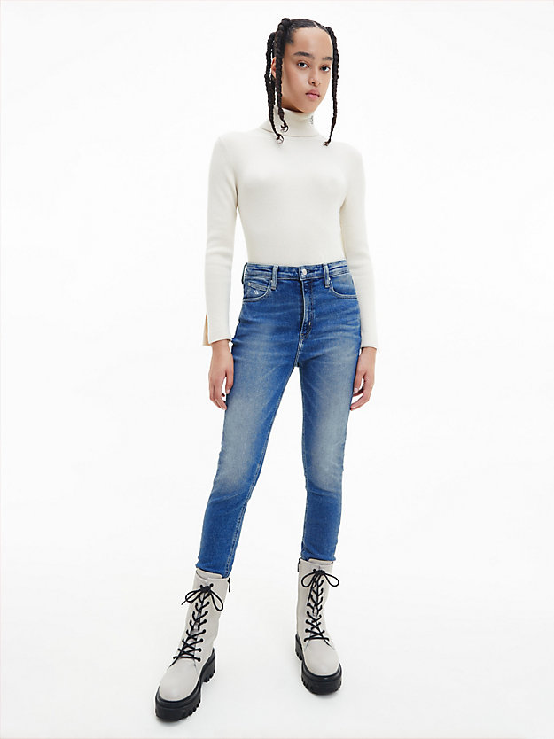 DENIM MEDIUM High Rise Skinny Ankle Jeans for women CALVIN KLEIN JEANS