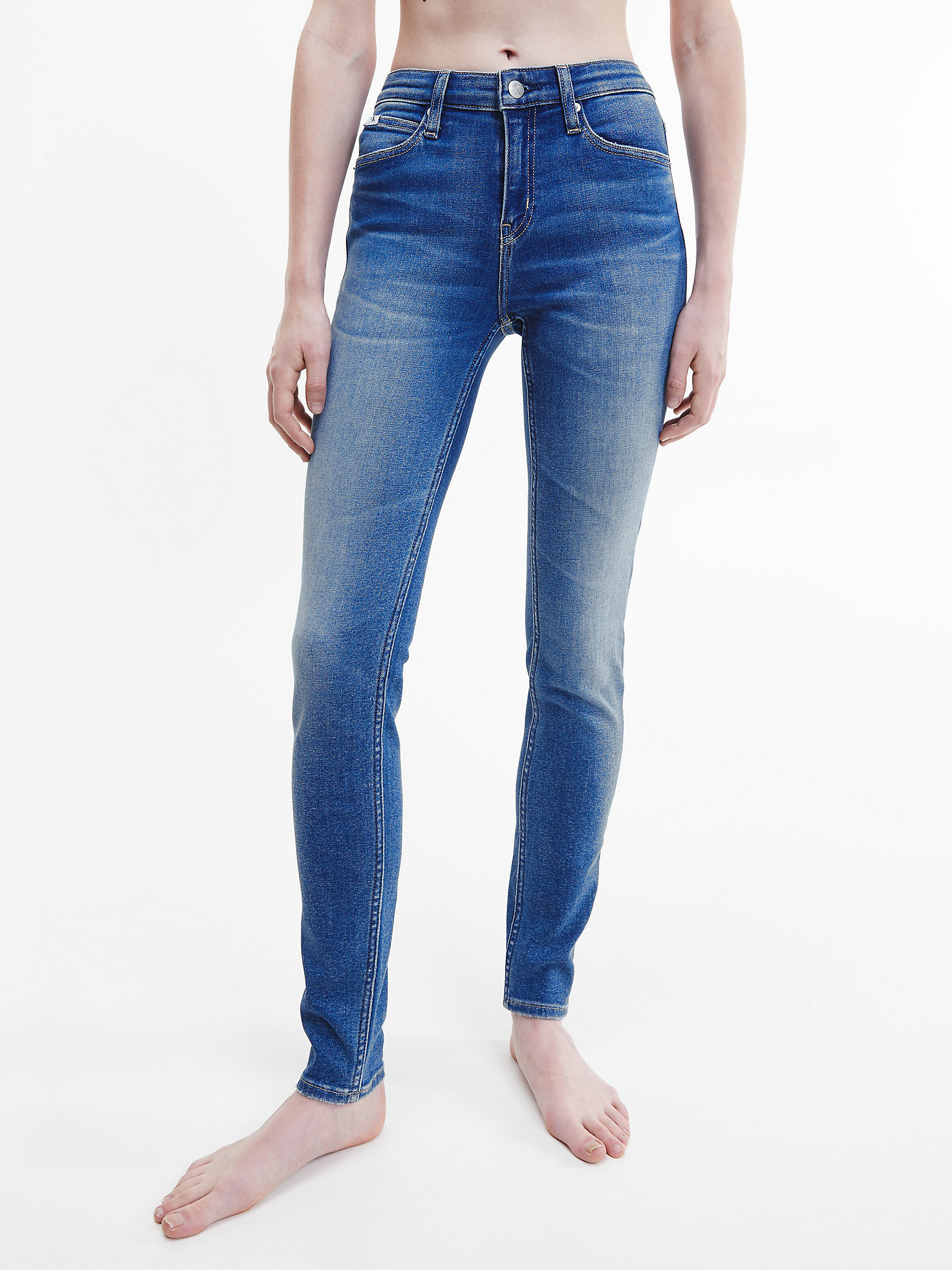 Denim Medium Mid Rise Skinny Jeans undefined donna Calvin Klein