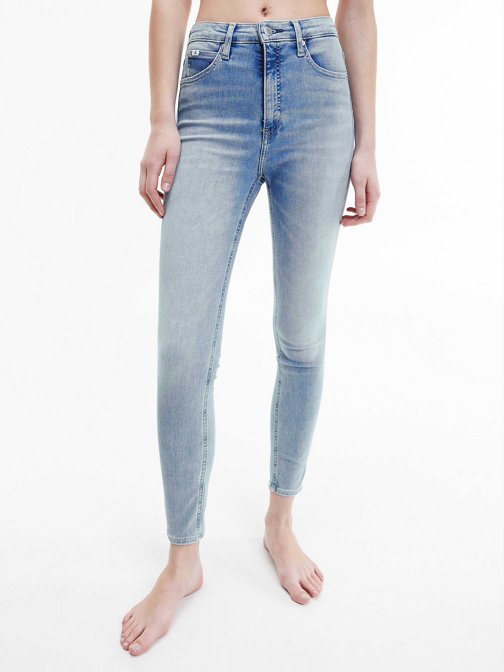 Denim Light High Rise Super Skinny Ankle Jeans undefined women Calvin Klein