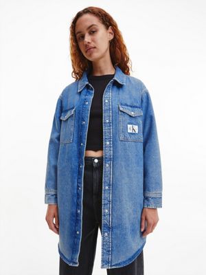 Denim Padded Shirt Jacket