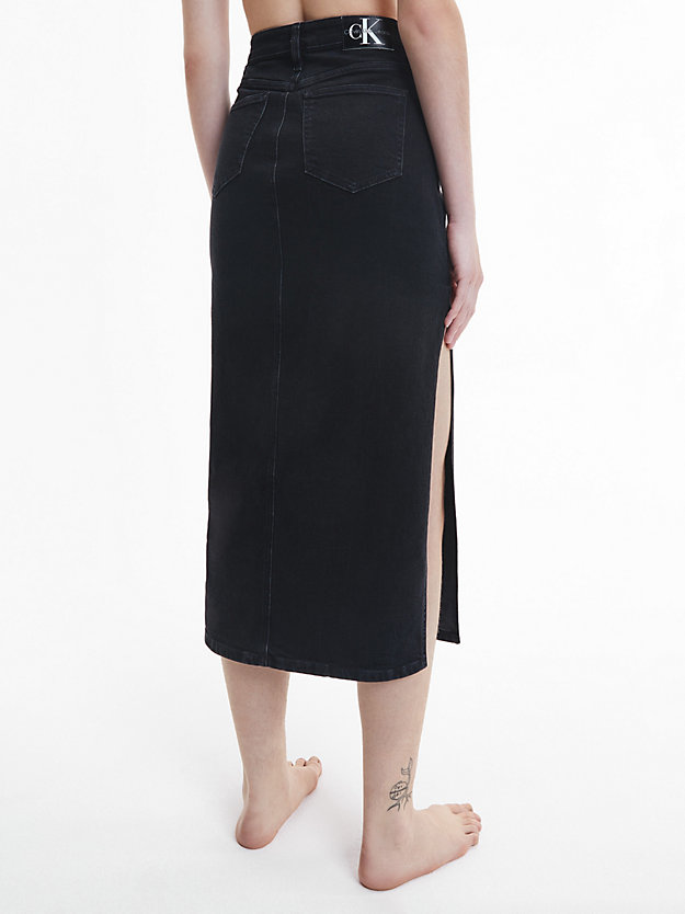 DENIM BLACK Denim Maxi Skirt for women CALVIN KLEIN JEANS