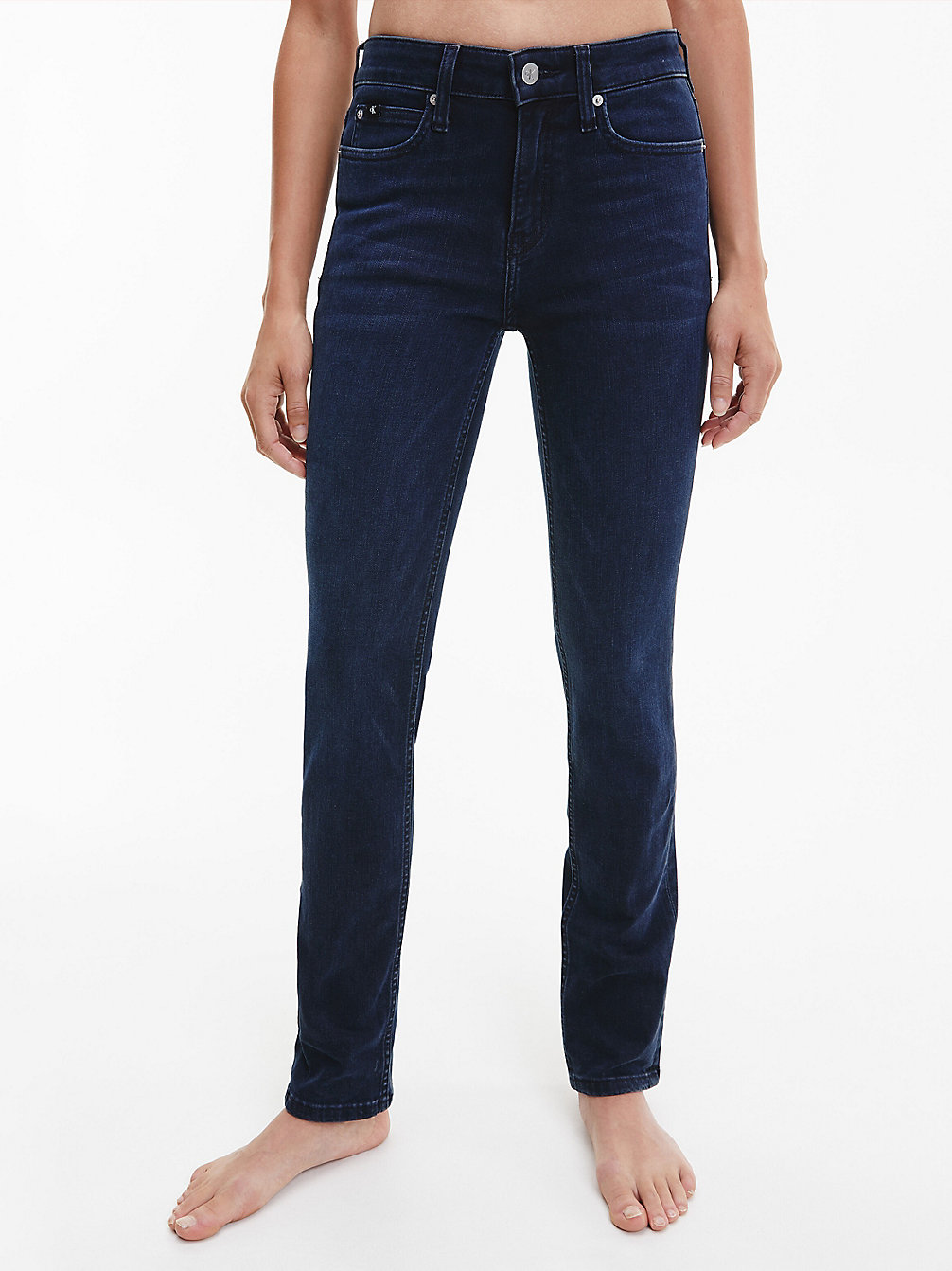 DENIM DARK High Rise Slim Jeans undefined dames Calvin Klein