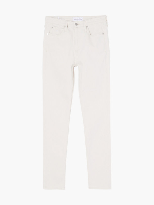 high rise skinny jeans white de mujer calvin klein jeans