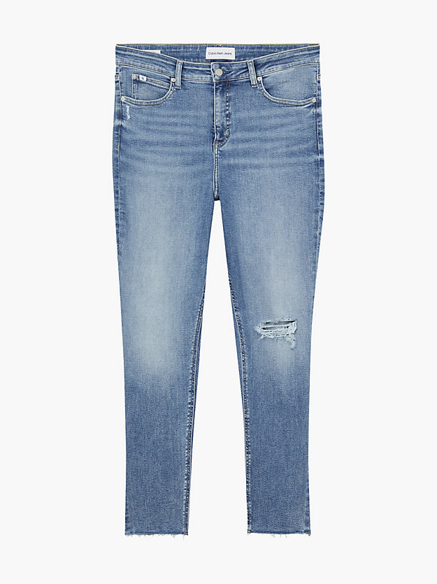 jean skinny high rise grande taille denim medium pour femmes calvin klein jeans