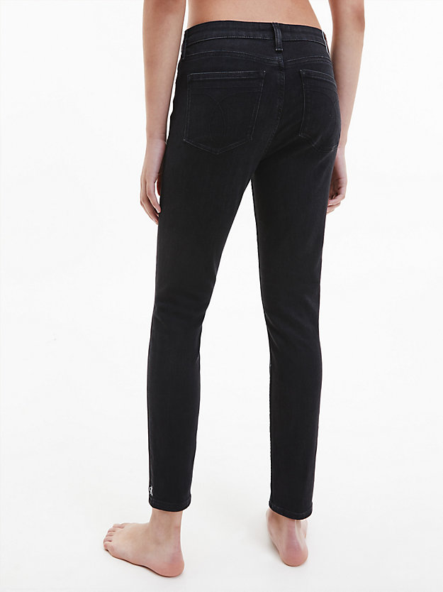 DENIM BLACK Mid Rise Skinny Ankle Jeans for women CALVIN KLEIN JEANS