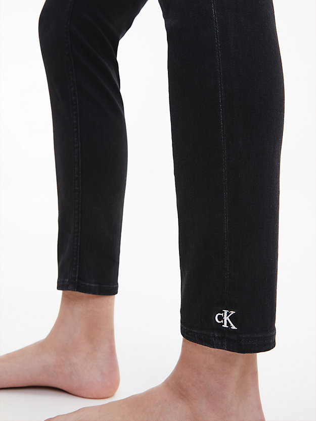 DENIM BLACK Mid Rise Skinny Ankle Jeans for women CALVIN KLEIN JEANS