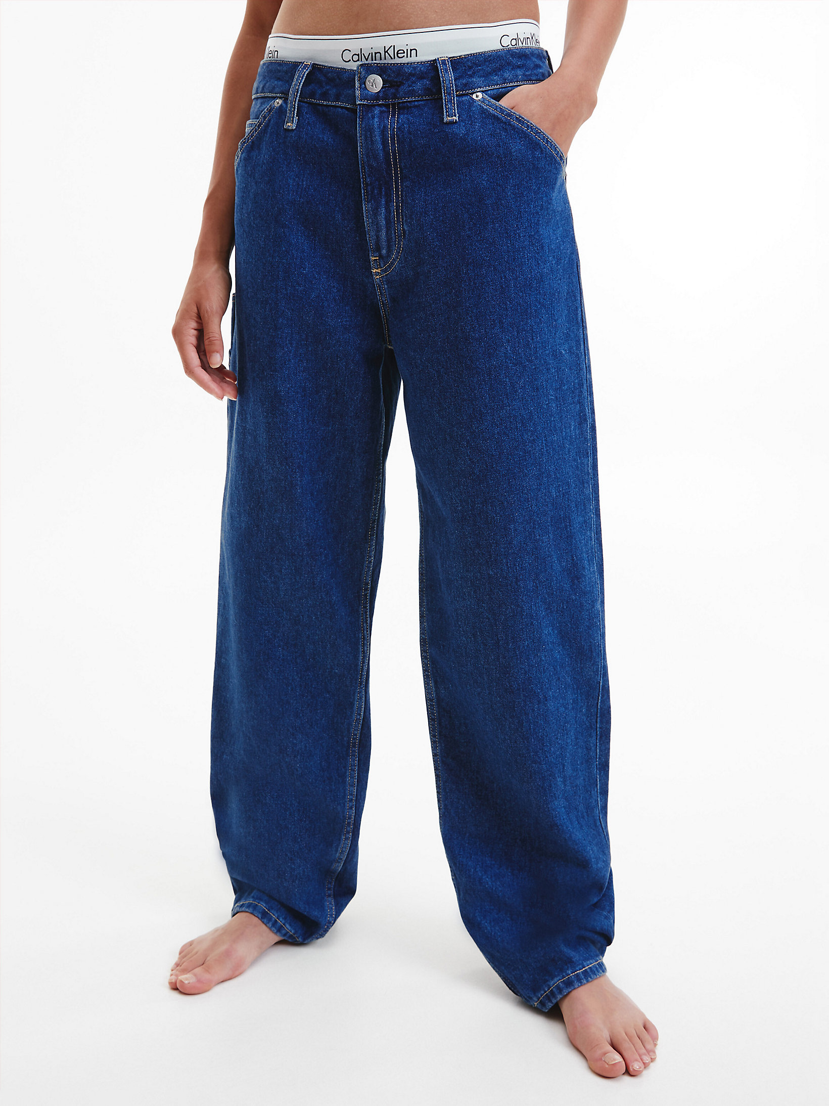 Denim Medium > Функциональные джинсы Straight в стиле 90-х > undefined Женщины - Calvin Klein