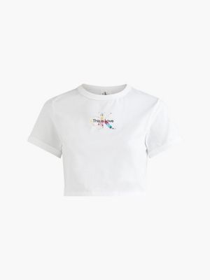 Cropped Logo T-shirt - Pride Calvin Klein® | J20J219569YAF