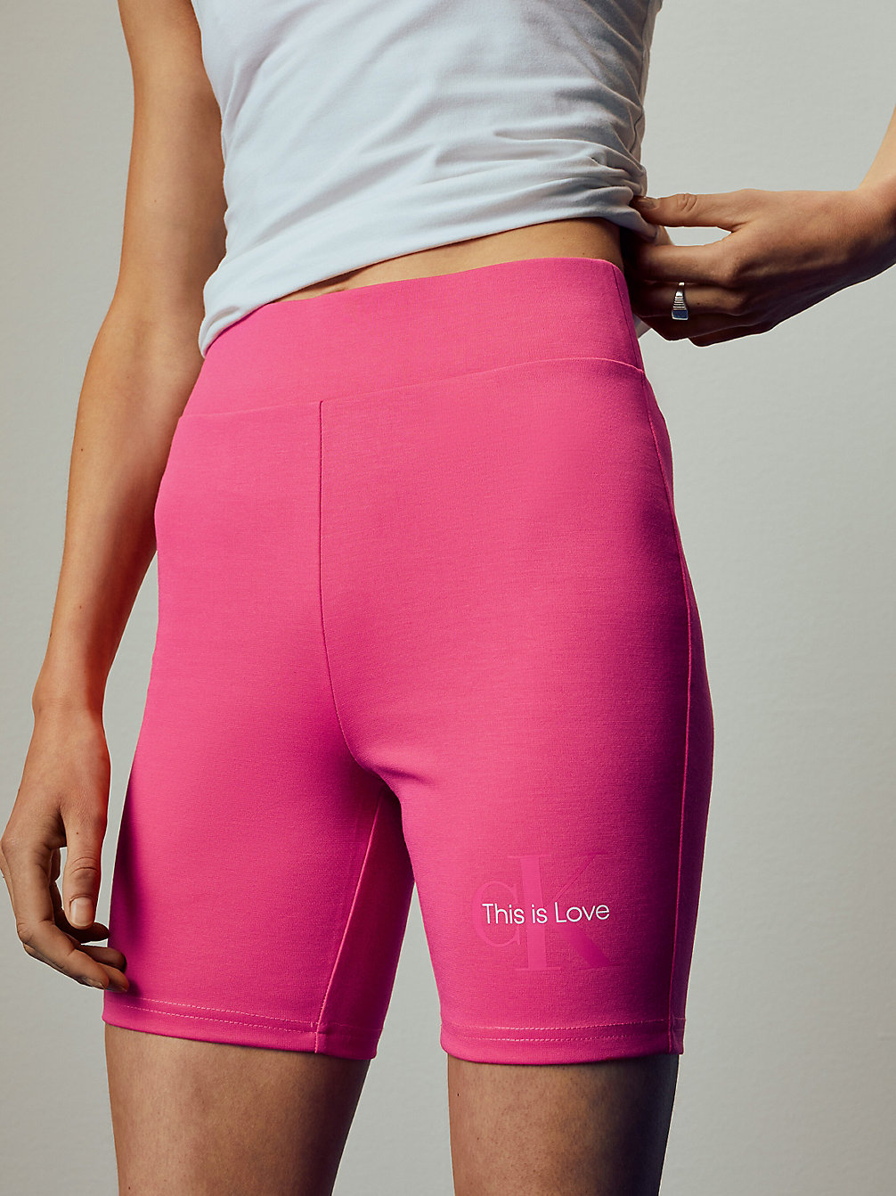 PINK FLAMBE Milano Jersey Cycling Shorts - Pride undefined women Calvin Klein