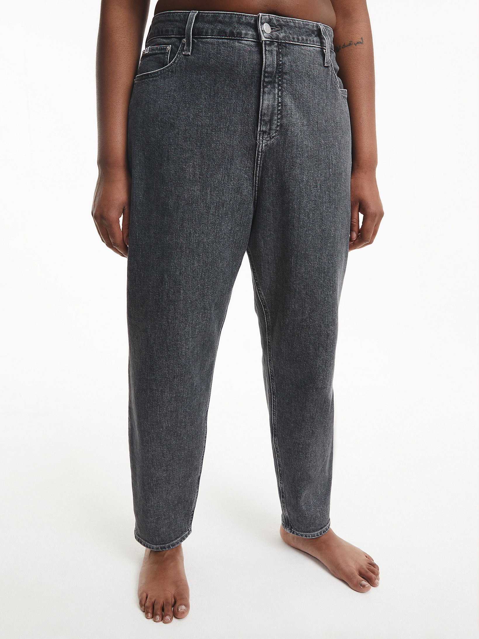 Denim Grey Plus Size Mom Jeans undefined women Calvin Klein