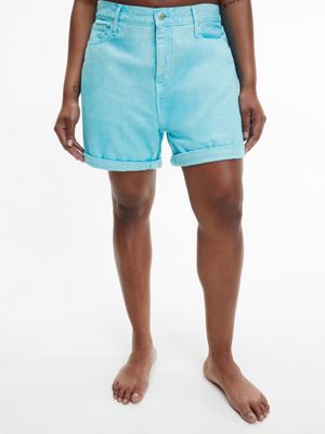  plus size denim mom shorts for women calvin klein jeans