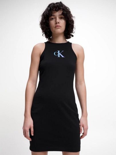 Calvin Klein Donna Abbigliamento Intimo Sottovesti Abito sottoveste con monogramma slim 