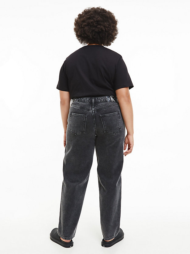 ck black plus size monogram t-shirt for women calvin klein jeans