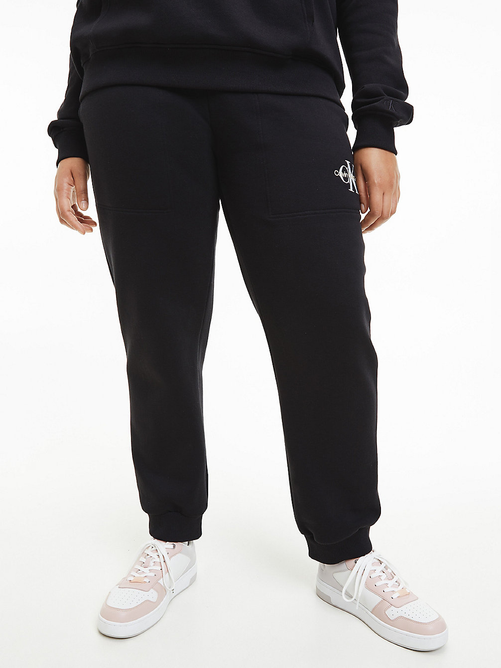 CK BLACK Pantalon De Jogging Grande Taille Avec Monogramme undefined femmes Calvin Klein