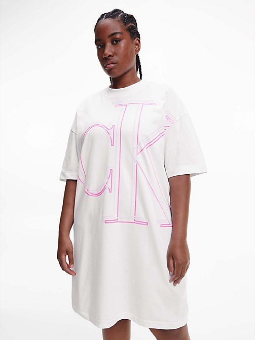 Calvin Klein Bambina Abbigliamento Vestiti Vestiti estivi Abito in felpa di cotone biologico oversize 