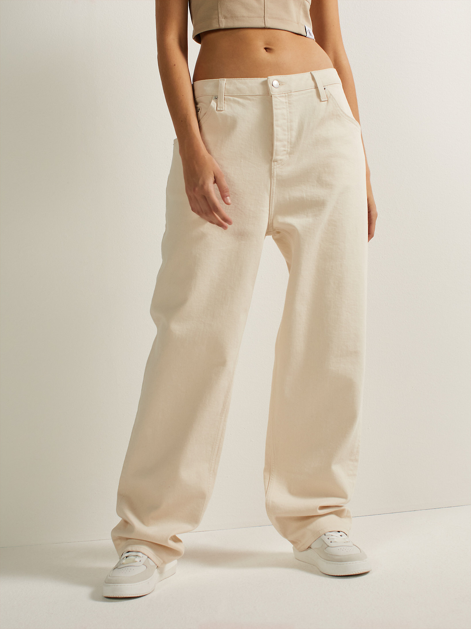 Crescent Moon High Rise Baggy Jeans undefined women Calvin Klein