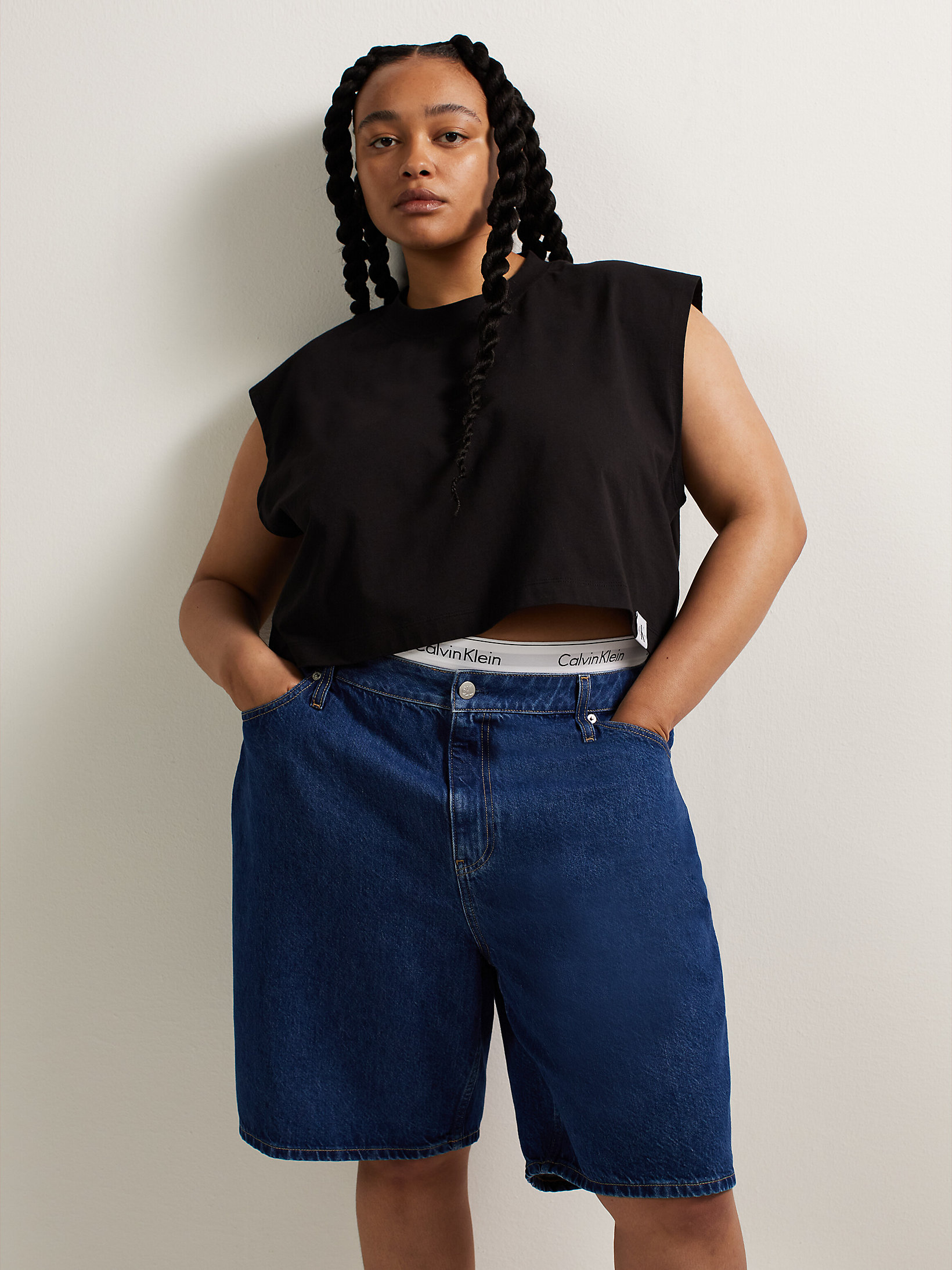 CK Black > • Oversized Cropped Fit > undefined dames - Calvin Klein