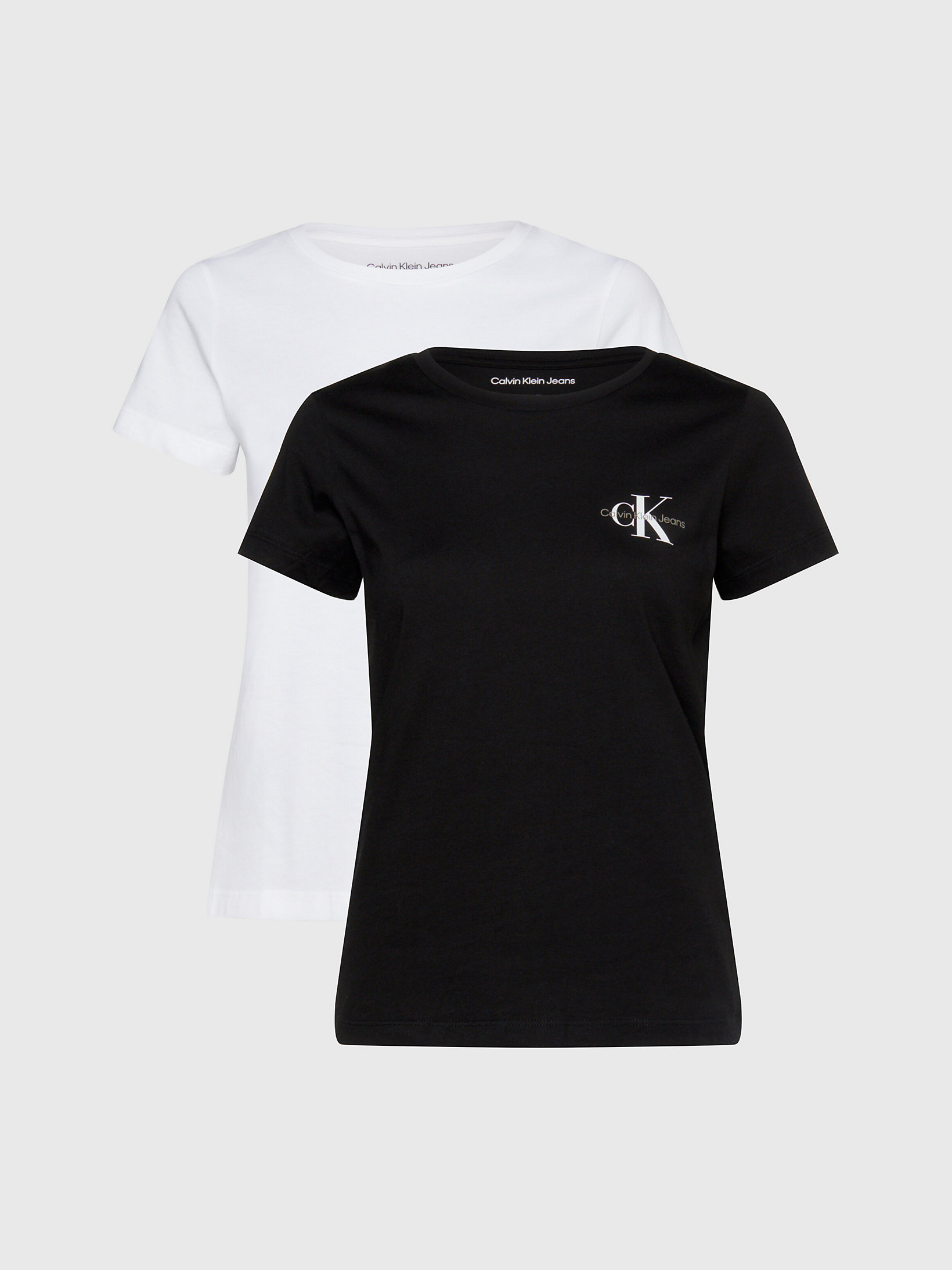 Lot De 2 T-Shirts Slim > CK Black/bright White > undefined femmes > Calvin Klein