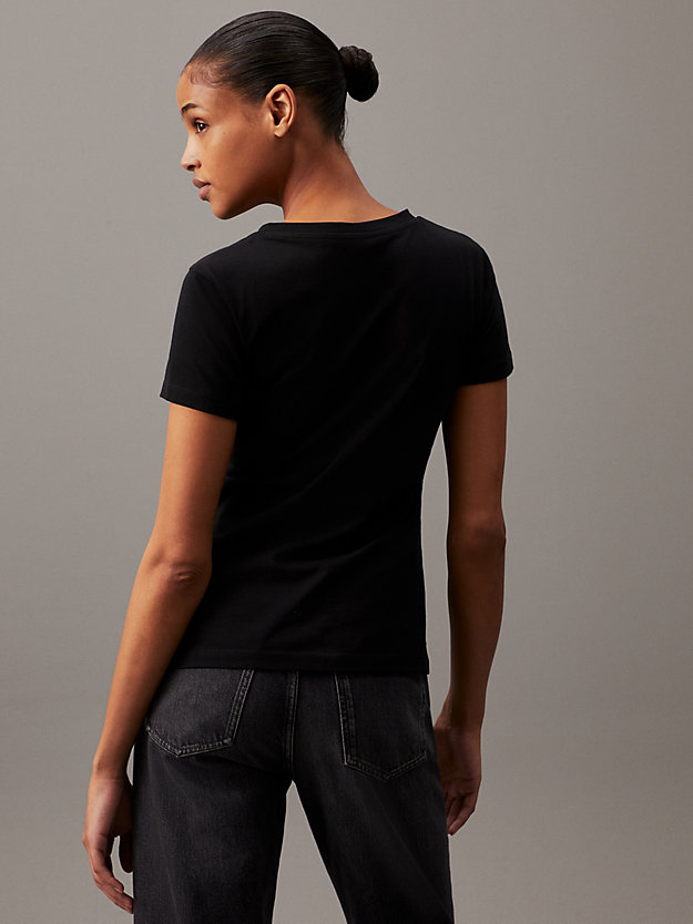 CK BLACK / PUTTY BEIGE 2 Pack Slim T-shirts for women CALVIN KLEIN JEANS