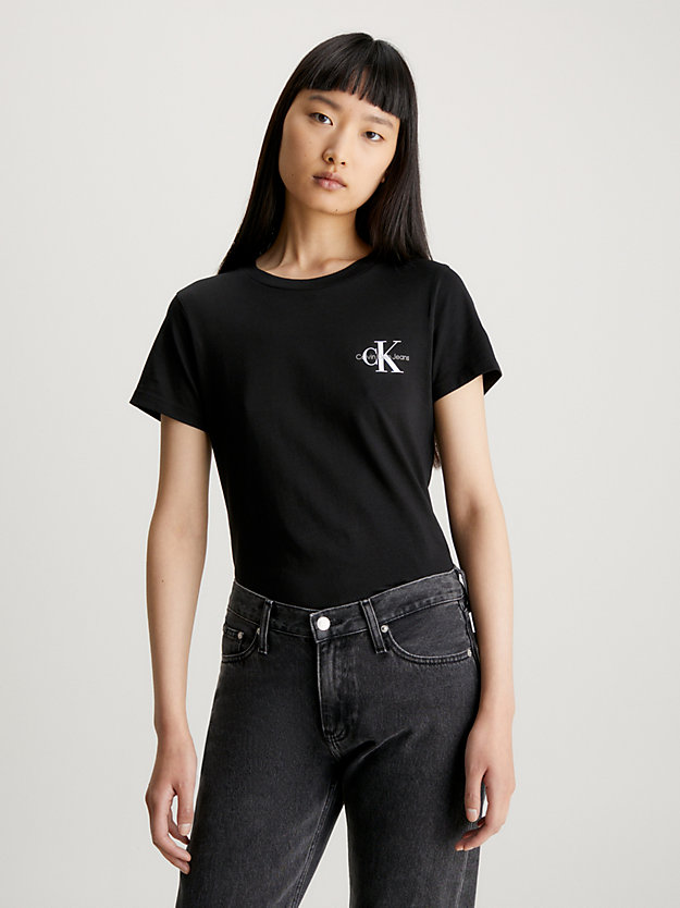 pink amour / ck black 2er-pack schmale t-shirts für damen - calvin klein jeans