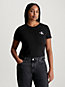 pink amour / ck black 2 pack slim t-shirts for women calvin klein jeans