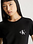 pink amour / ck black 2 pack slim t-shirts for women calvin klein jeans