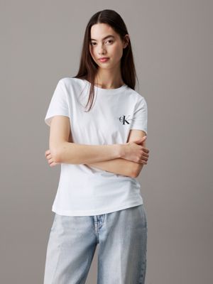 bright white/bella 2 pack slim t-shirts for women calvin klein jeans