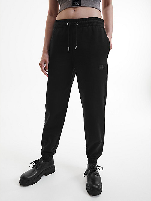 Calvin Klein Dames Kleding Broeken & Jeans Broeken Joggingbroeken Relaxed joggingbroek met gespleten zoom 