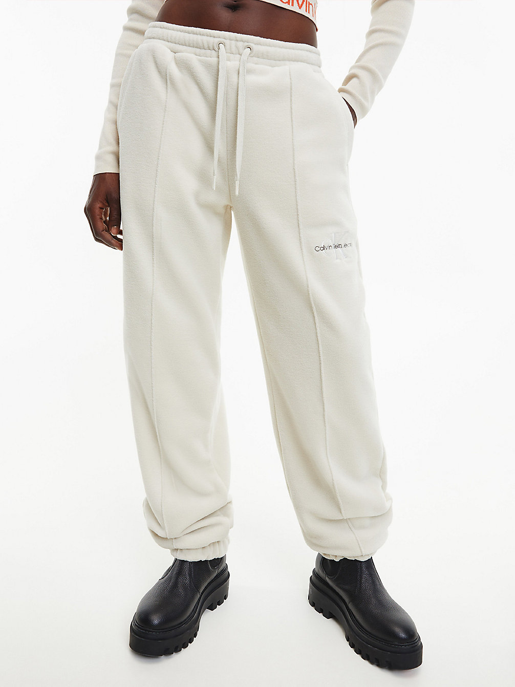 EGGSHELL > Spodnie Dresowe Z Polaru Z Recyklingu > undefined Kobiety - Calvin Klein