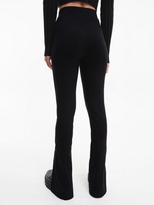CK BLACK Milano Jersey Flared Leggings for women CALVIN KLEIN JEANS
