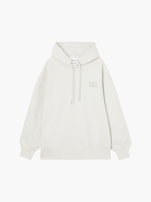 EGGSHELL Oversized Recycled Cotton Hoodie for women CALVIN KLEIN JEANS