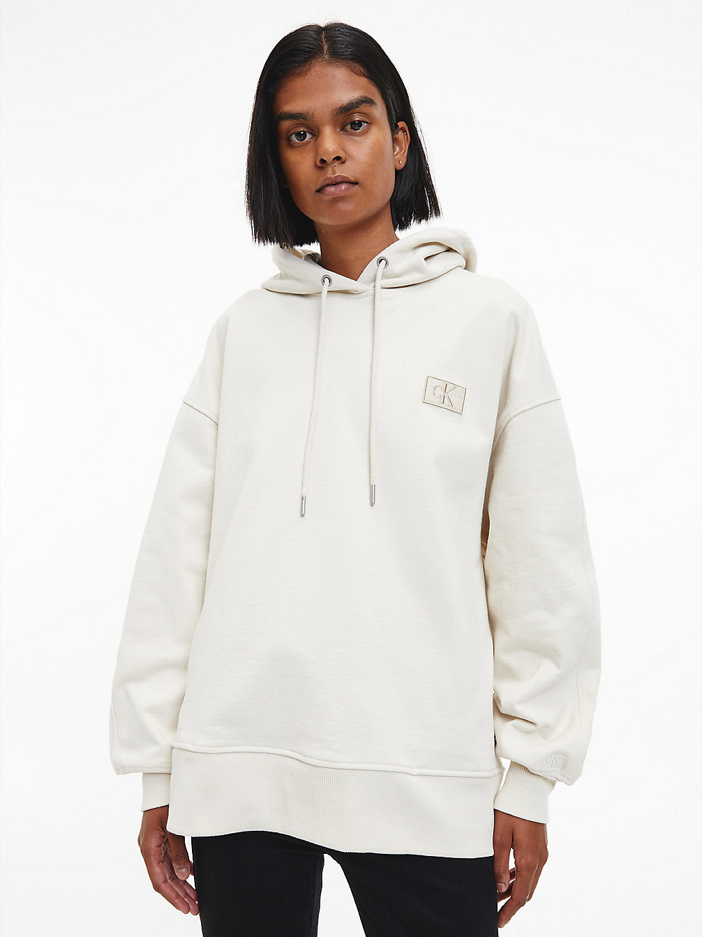 EGGSHELL Oversized Recycled Cotton Hoodie undefined women Calvin Klein
