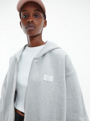 Oversized Recycled Cotton Zip Hoodie Calvin Klein® | J20J219756P01