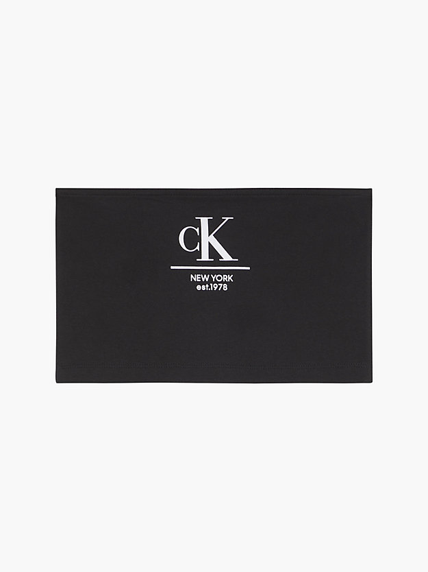 CK BLACK Logo Bandeau-Top für Damen CALVIN KLEIN JEANS