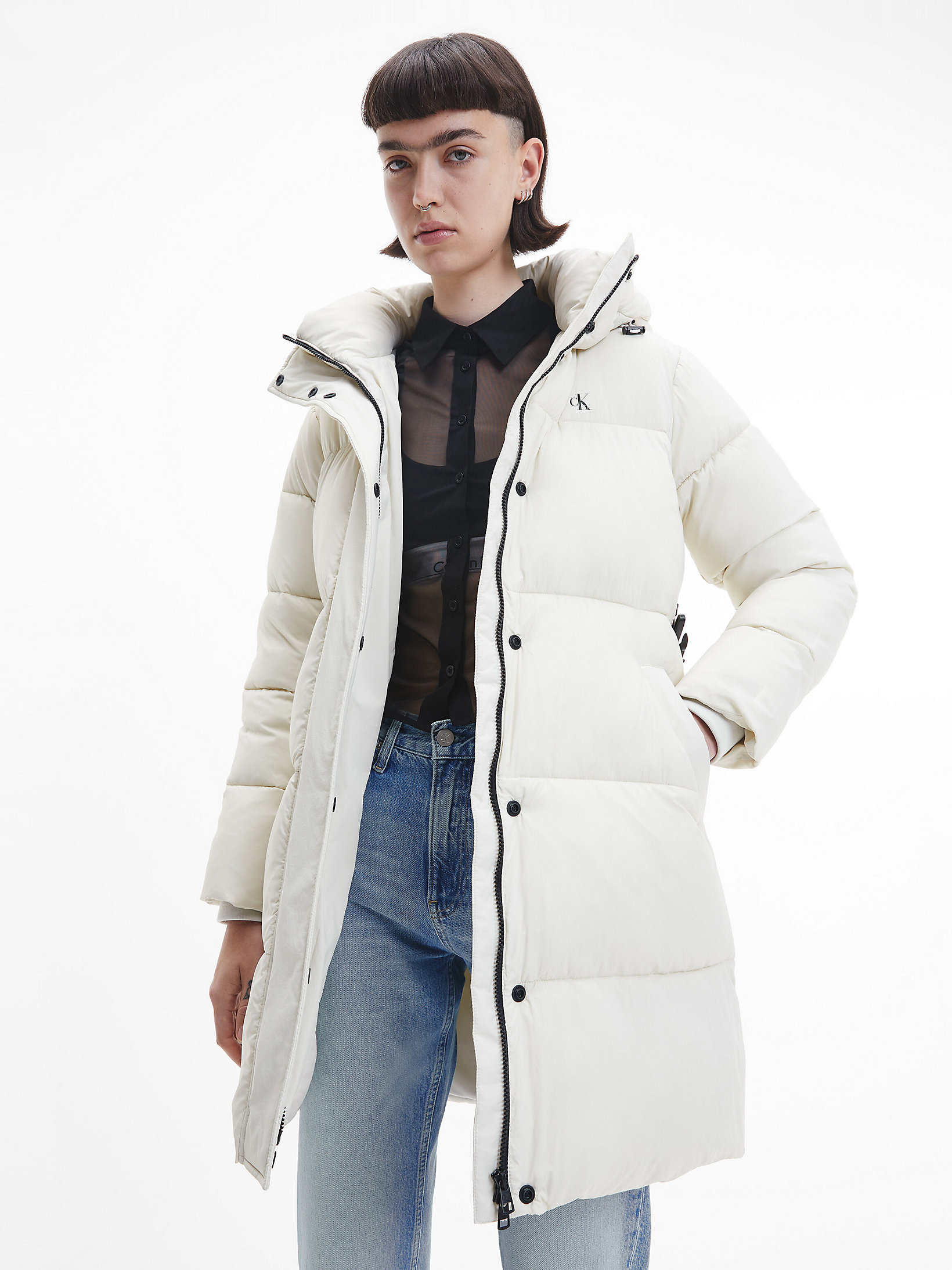 Nylon Belted Puffer Coat Calvin Klein® | J20J219829ACF