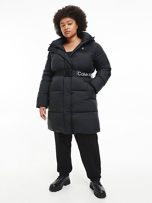 Donna Abbigliamento da Giacche da Piumini e giacche imbottite Parka imbottito con effetto di Calvin Klein in Nero 