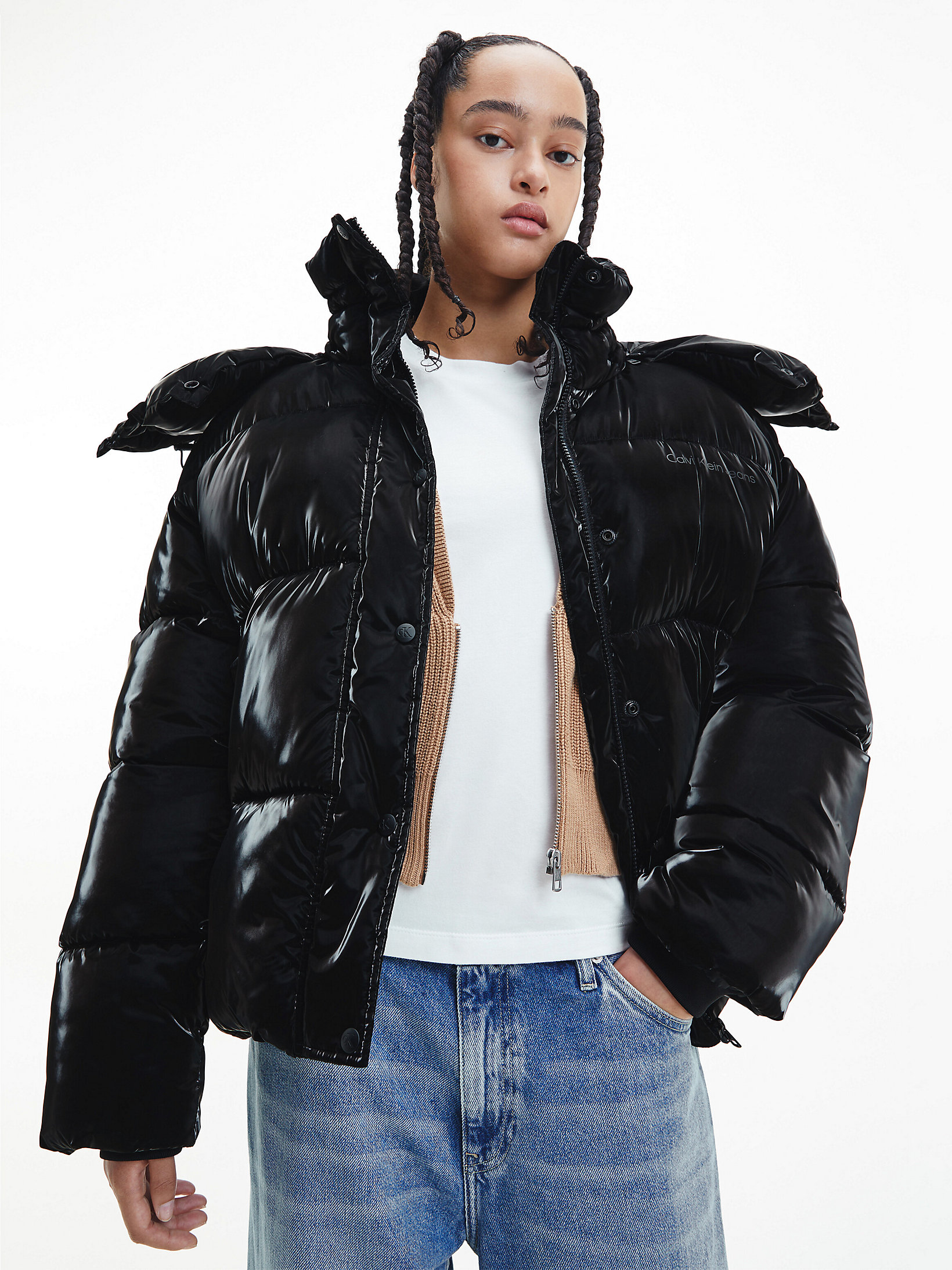 Oversized Shiny Puffer Jacket Calvin Klein® | J20J219838BEH