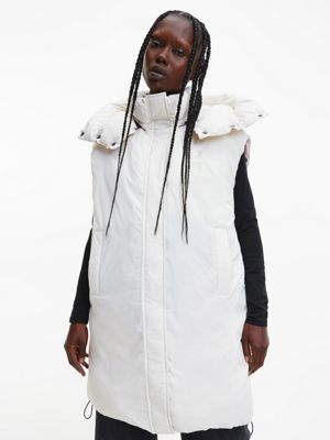 Recycled Nylon Long Padded Gilet Calvin Klein® J20J219846ACF