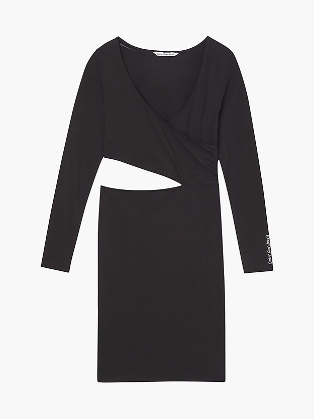 CK BLACK Cut Out Jersey Mini Dress for women CALVIN KLEIN JEANS