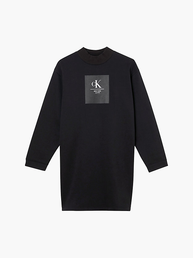 CK BLACK Oversized Sweatshirtkleid für Damen CALVIN KLEIN JEANS