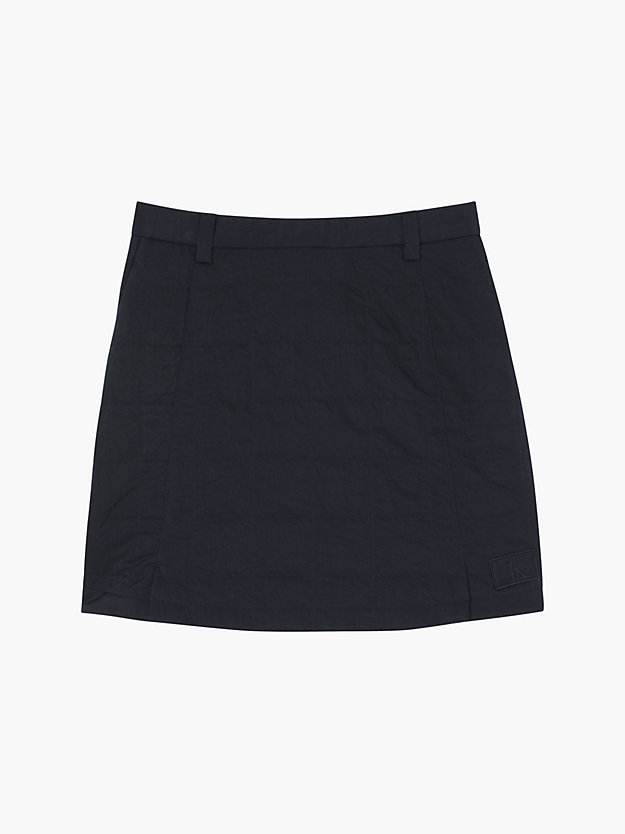 CK BLACK Mini-jupe matelassée for femmes CALVIN KLEIN JEANS