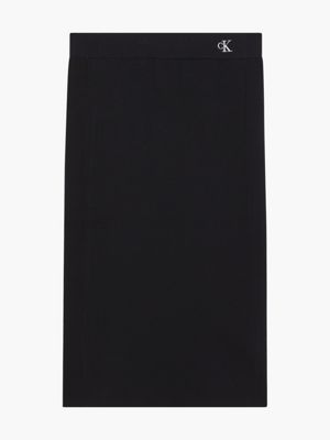 CK BLACK Spódnica midi z dzianiny ze stretchem dla Kobiety CALVIN KLEIN JEANS