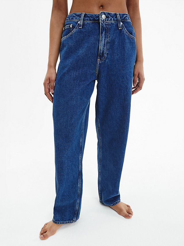 Denim Dark Straight Jeans Im Neunzigerjahre-Look undefined Damen Calvin Klein
