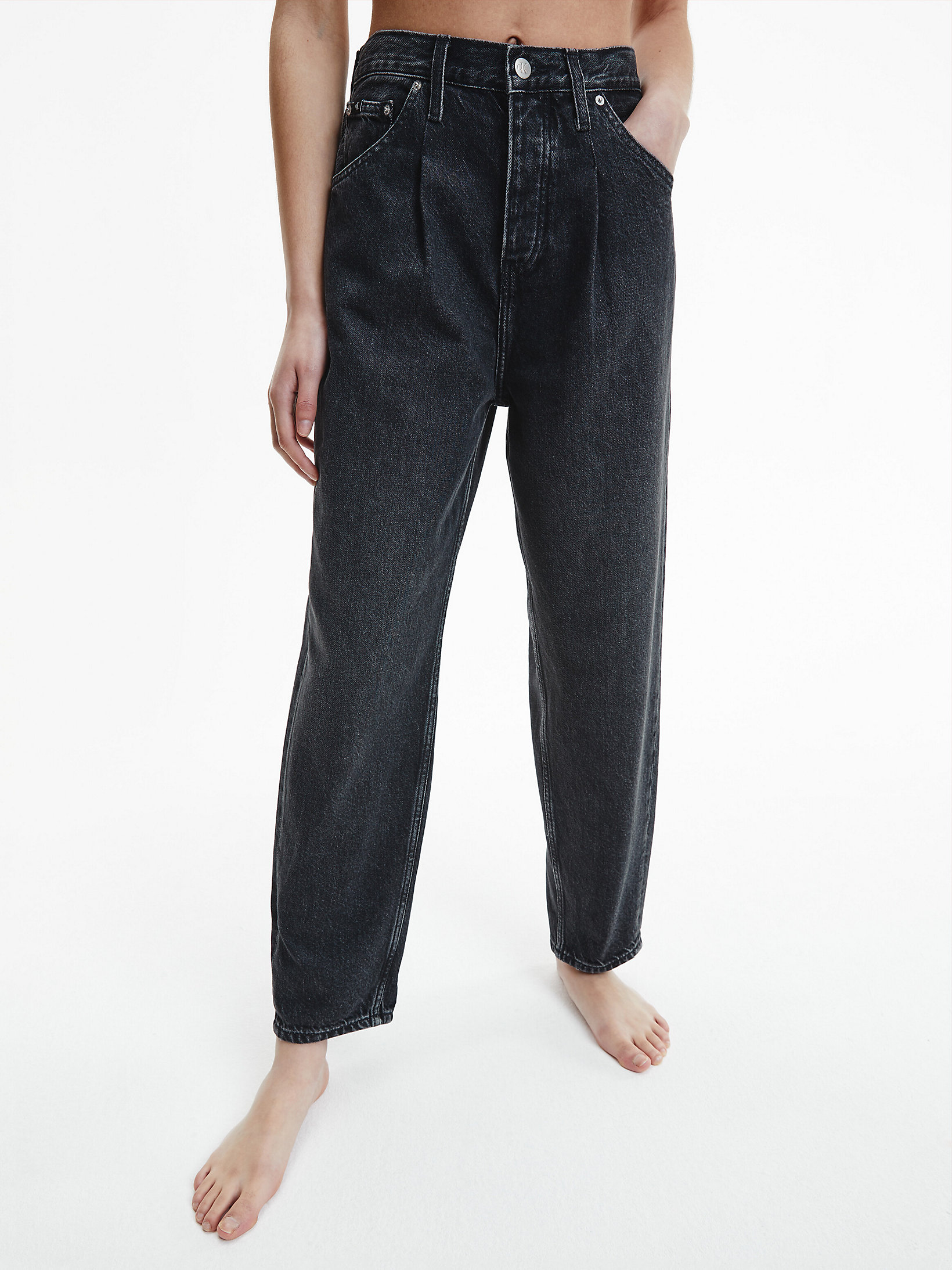 Denim Black Baggy Jeans undefined women Calvin Klein