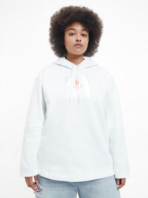 Mammoet Agrarisch Stuiteren Grote maat hoodie met logo Calvin Klein® | J20J220147YAF