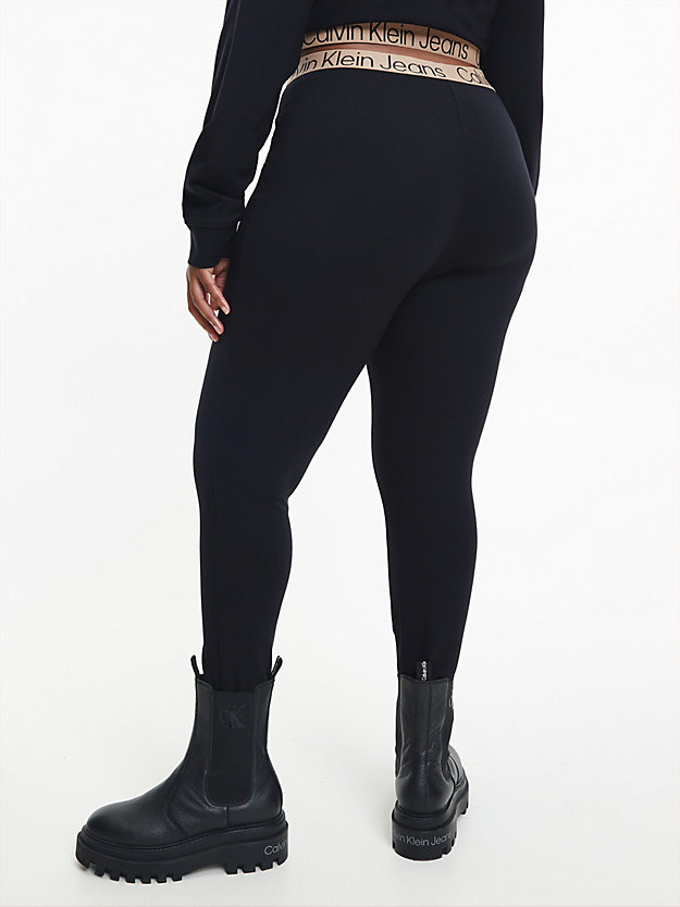 CK BLACK Plus Size Milano Jersey Leggings for women CALVIN KLEIN JEANS