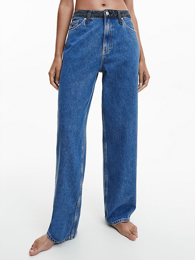 blue jeansy 90's straight dla kobiety - calvin klein jeans