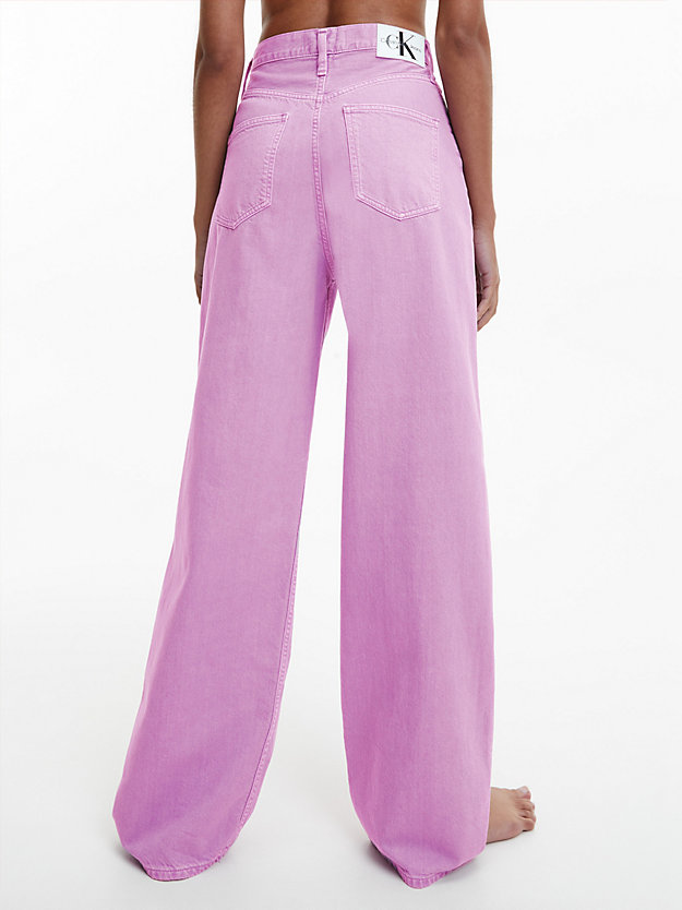 LAVENDER Jeansy High Rise Relaxed dla Kobiety CALVIN KLEIN JEANS