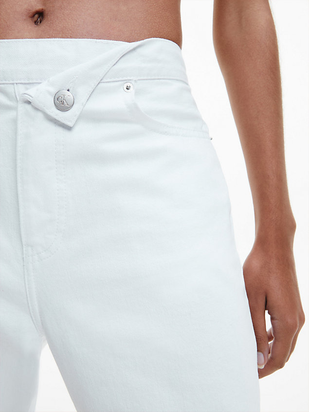 white coated mom jeans for women calvin klein jeans